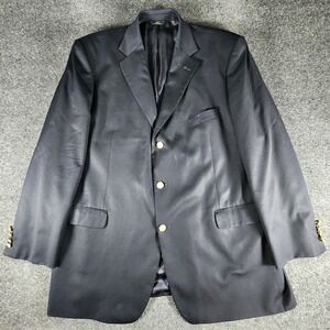 Brooks Brothers 346 Blazer Mens 50L Navy Gold Buttons Sport Coat Jacket Classic
